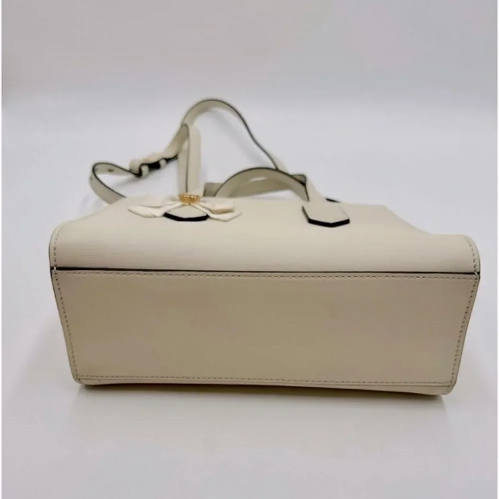 Auth Gucci Small Marmot Limited Edition Cream Leather 2way Tote Bag Preloved Ex+